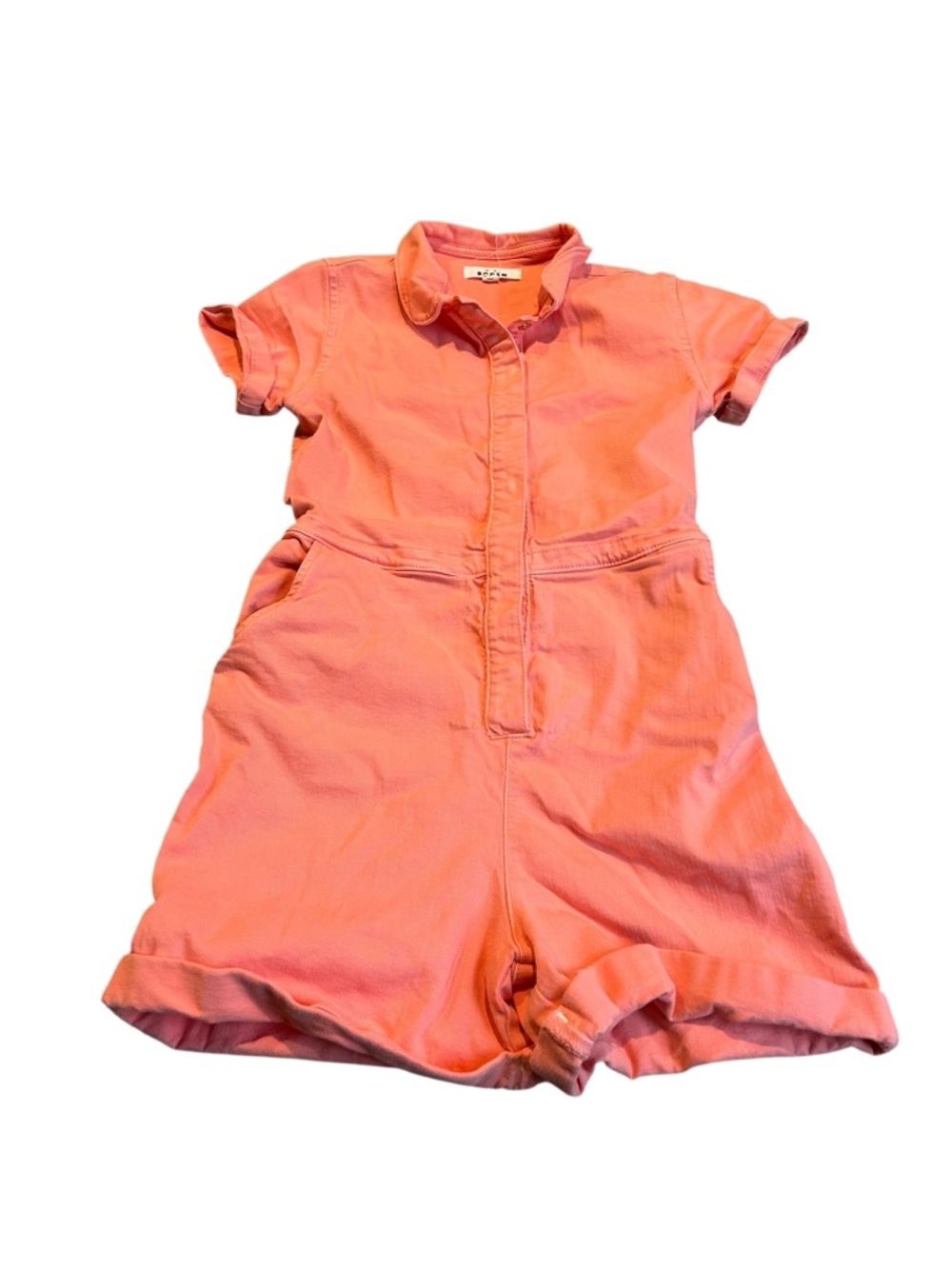MINI BODEN peach romper